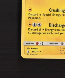 Zeraora 60/214 Unbroken Bonds Cracked Ice Holo Rare Pokemon Card MP - Image 5