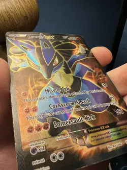 Lucario EX 107/111 XY Furious Fists 2014 Full Art Holo Pokemon Card TCG - Image 2
