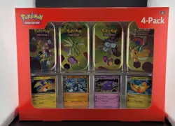 Pokemon Scarlet & Violet 151 4 Mini Tins + 4 Promo Cards Bundle - Image 1