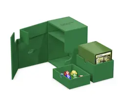 ULTIMATE GUARD FLIP n TRAY 133+ GREEN XENOSKIN MONOCOLOR DECK CASE Card Box ccg - Image 5