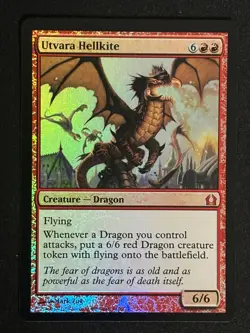 1x MTG Utvara Hellkite (Foil) - Return to Ravnica (RTR) #110 - Magic - Image 1