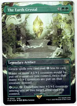 The Earth Crystal 342 - Final Fantasy MTG - Borderless Foil - NM - Image 1