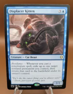 Displacer Kitten x1 MTG Commander Legends Magic Light Play LP English - Image 1