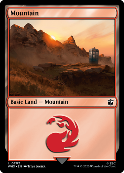 Mountain (0202) [Doctor Who] Magic MTG - Image 1