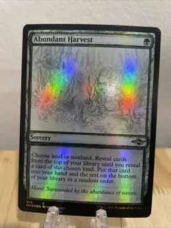 MTG Abundant Harvest Showcase FOIL #354 Modern Horizons 2 Common MH2 NM/M - Image 1