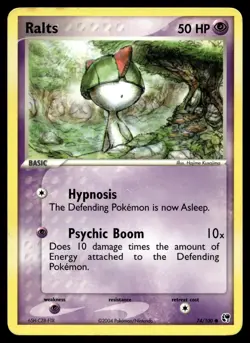 RALTS 74/100 COMMON SANDSTORM POKEMON - Image 1
