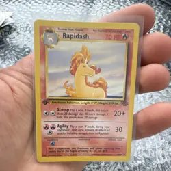 Pokemon Rapidash 44/64 Jungle 1st Edition Uncommon Regular 70 HP Stage 1 Ninten. - Image 1