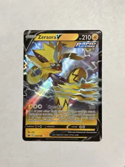 Zeraora V 053/198 Ultra Rare Chilling Reign Pokemon TCG Pack Fresh Mint/NM - Image 1