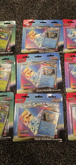 Pokemon Prismatic Evolutions Tech Sticker Collection (Lot of 11) Brand New - Image 3