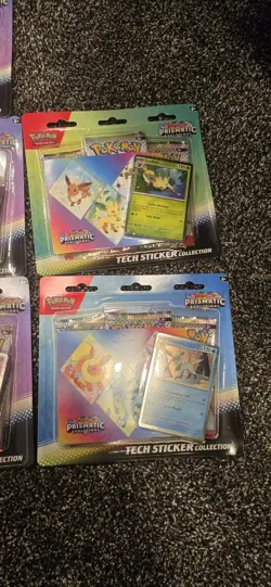 Pokemon Prismatic Evolutions Tech Sticker Collection (Lot of 11) Brand New - Image 5