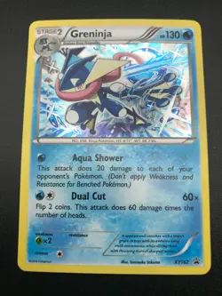 Greninja HOLO RARE XY162 Pokemon TCG NM Shiny foil Black Star Promo 2016 - Image 1