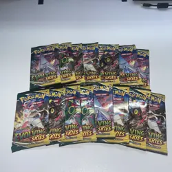 Pokemon TCG: S&S Evolving Skies Booster Packs x15 - Factory Sealed - Image 1