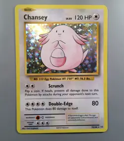 Pokemon TCG Chansey 70/108 Base Set LP - Image 1