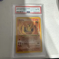 Moltres - Holo Rare #12 PSA 6 EX-MT 1999 Pokemon Fossil - Image 1