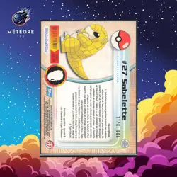 Carte Pokemon Sabelette 27 TOPPS Serie 1 Francais - Image 2