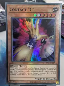 YuGiOh! Contact "C" OP18-EN007 Super Rare - Image 1