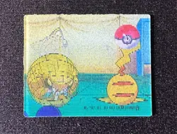 Pokemon Japanese Meiji Super Change Lenticular 3D Card #7 Pikachu Sandshrew - Image 2
