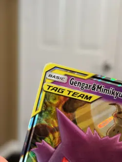 Pokemon TCG Gengar & Mimikyu GX Holo Ultra Rare Card 53/181 Tag Team - Image 5