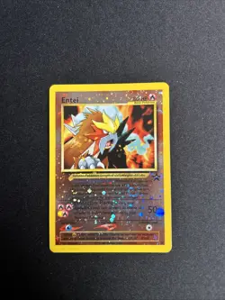 Entei - Black Star Promo #34- WITH 2 SWIRLS!! - Vintage WOTC Pokemon card - NM - Image 1