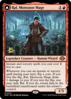 MTG English Ral, Monsoon Mage NM Foil Promos: Prerelease Cards - Image 1