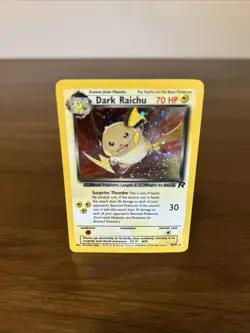 Pokemon Dark Raichu Holo Card 83/82 Vintage WOTC, Near Mint NM Condition - Image 1