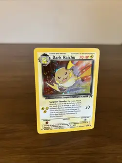 Pokemon Dark Raichu Holo Card 83/82 Vintage WOTC, Near Mint NM Condition - Image 2