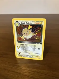 Pokemon Dark Raichu Holo Card 83/82 Vintage WOTC, Near Mint NM Condition - Image 3