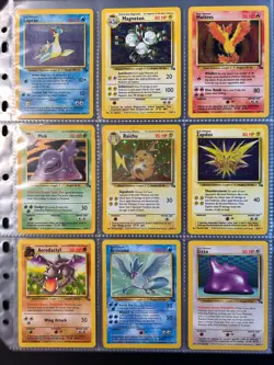 100% Complete Fossil Set 62/62 WOTC Vintage Pokemon Cards HOLO 1999 - Image 4
