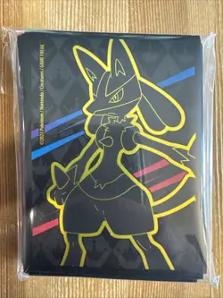 Pokemon TCG Sealed Card Sleeves 65 Crown Zenith - Lucario OPENED/USED - Image 1