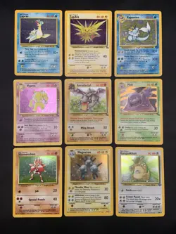 Vintage Holo Rare Pokemon Card Lot WOTC 1999 Base Set, Jungle, Fossil - MP/HP - Image 1