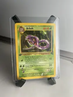 1999 Pokemon Fossil 1st Edition Arbok Regular Not-Holo Card #31/62 - Image 1