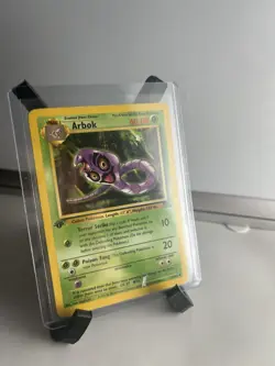 1999 Pokemon Fossil 1st Edition Arbok Regular Not-Holo Card #31/62 - Image 2