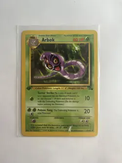 1999 Pokemon Fossil 1st Edition Arbok Regular Not-Holo Card #31/62 - Image 3