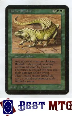 Magic The Gathering MTG Thicket Basilisk 218 #A Limited Edition Alpha - Image 1