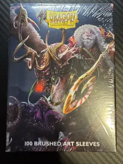 Dragon Shield 100 Standard Deck Protector Card Sleeves Christmas Dragon 2022 - Image 1