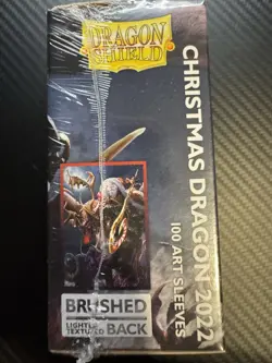 Dragon Shield 100 Standard Deck Protector Card Sleeves Christmas Dragon 2022 - Image 4