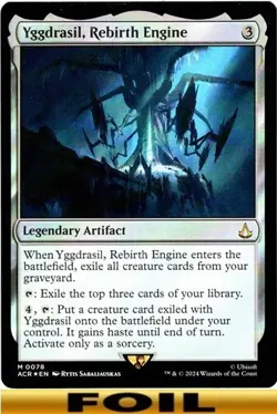 1x - Yggdrasil, Rebirth Engine - FOIL #78 - Assassin's Creed -NM MTG - Image 1