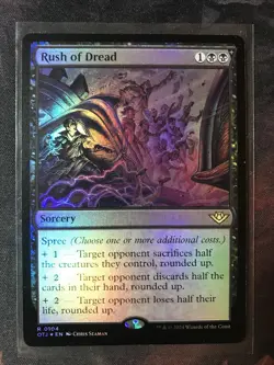 MTG Rush of Dread FOIL Outlaws of Thunder Junction OTJ BIG 0120 NM - Image 1