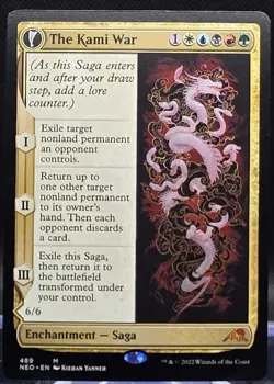 The Kami War #489 Kamigawa: Neon Dynasty Extended Art Regular Mythic - Image 1