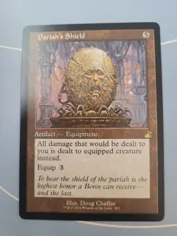Pariah's Shield (Retro Frame) [Ravnica Remastered] MTG Magic Equipment LP/NM - Image 1
