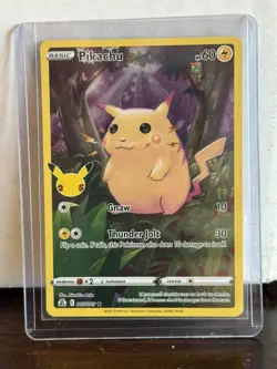 Pikachu 005/025 Full Art Pokemon Celebrations 25th Anniversary - Image 1