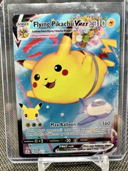 2021 Pokemon - Flying PIKACHU VMAX 007/025 Celebrations Holo - Image 1