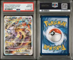 2023 POKEMON SWORD & SHIELD CROWN ZENITH #GG44 FULL ART/MEWTWO VSTAR PSA 10 - Image 3