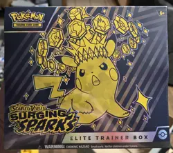 Pokemon TCG Scarlet & Violet Surging Sparks Elite Trainer Box ETB New Sealed - Image 1