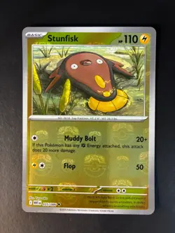 Pokemon TCG - Stunfisk 035/086 (Master Ball Pattern) Uncommon SV: White Flare NM - Image 1