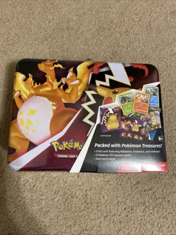 Pokemon Fall 2020 Collector’s Chest Lunch Box Tin Charizard Factory Sealed - Image 1