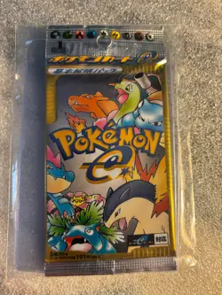 2001 Japanese Pokemon Expedition Base Set 1st Edition Booster Pack SEALED - Image 1