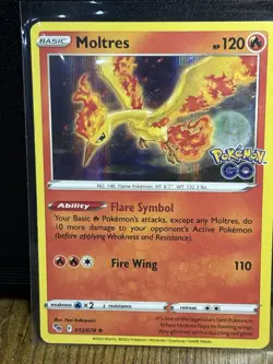 Pokemon TCG Moltres 012 Articuno 024 & Zapdos 029/078 Pokemon Go Holo Rare NM - Image 2