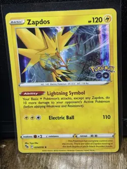 Pokemon TCG Moltres 012 Articuno 024 & Zapdos 029/078 Pokemon Go Holo Rare NM - Image 4