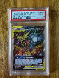 POKEMON TCG - SUN & MOON PROMOS - MOLTRES ZAPDOS ARTICUNO SM210 - PSA 10 - Image 1